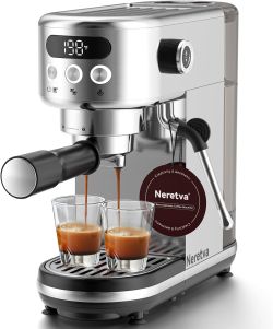 Neretva 20 Bar Espresso Machine with Milk Frothing Steam Wand